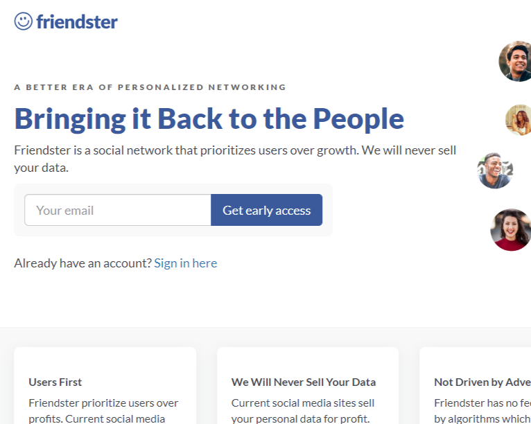 Homepage Friendster Homepage Friendster