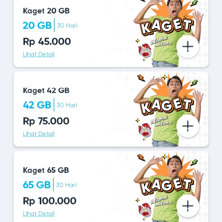 Salah satu pilihan paket by.U Pilihan Paket Internet by.U