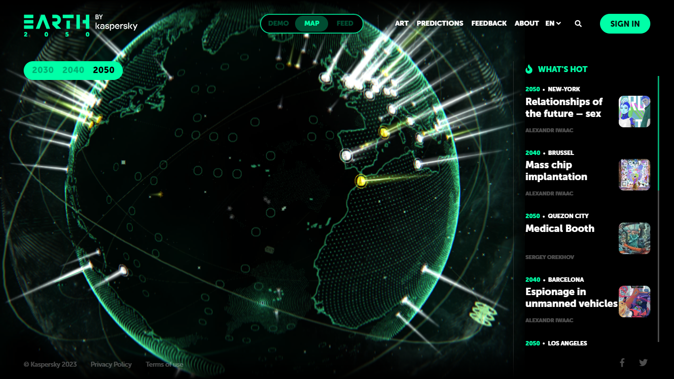 Homepage 2050.earth